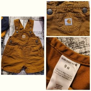 Carhartt Male Cotton Boys' Canvas Bib Shortall | Brown | 9M Carhartt